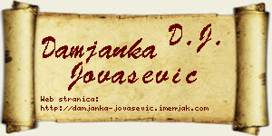 Damjanka Jovašević vizit kartica